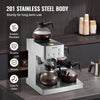 Vevor Commercial Drip Coffee Maker 12 Cups with 4 Glass Carafes Warmer Plates New