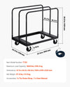 Vevor Drywall Cart Dolly 1800 lbs Steel Panel Truck 5" Casters with 3 Handrails New