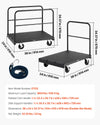 Vevor Drywall Cart Dolly 1800 lbs 2-in-1 Steel Panel Truck with 3 Handrails New