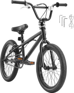 Vevor BMX Bike Freestyle Hi-Ten Steel Frame 18