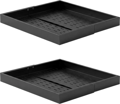 Vevor Pull Out Cabinet Organizer Expandable 2-Pack Sliding Drawer Shelf Black New