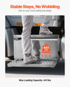 Vevor Semi-Truck Step Tool Box 31 x 30 x 19 in. Aluminum Diamond Plate New