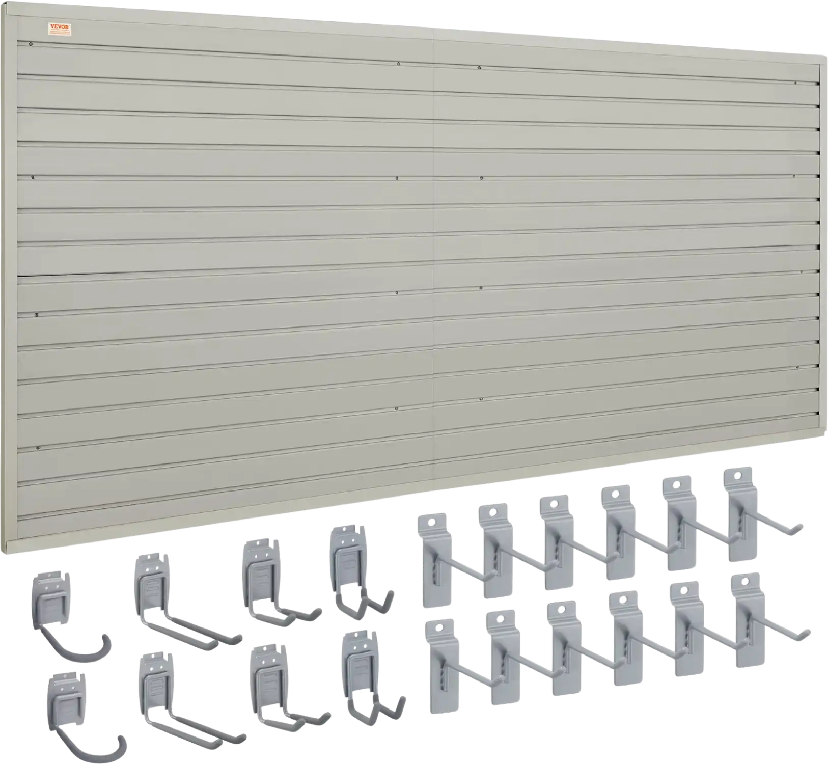 Vevor Slatwall Panels with Hooks 4' x 1' Garage Wall Organizer Set of 8 Panels New
