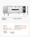 Vevor Electric Drawer Warmer Stainless Steel Freestanding 85-185°F 500W New