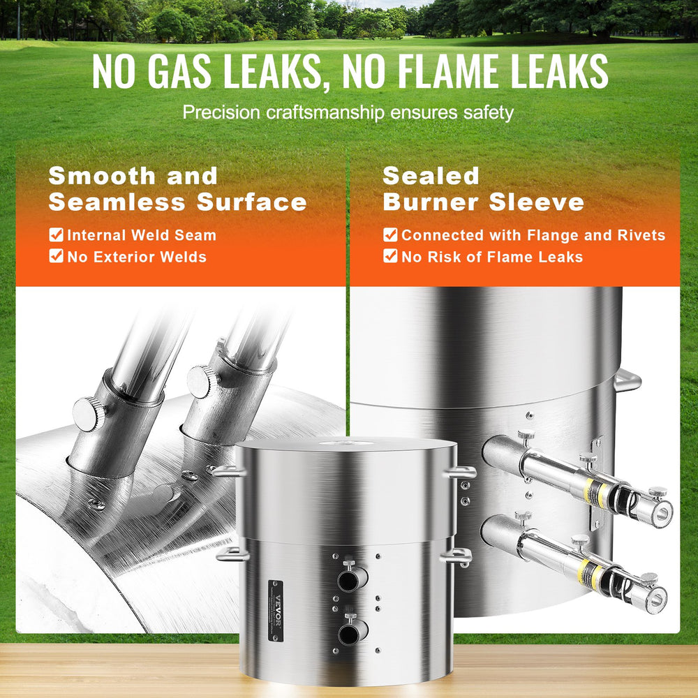 Vevor Propane Melting Furnace Kit 35lbs Capacity Dual Burner with Crucibles Tongs New