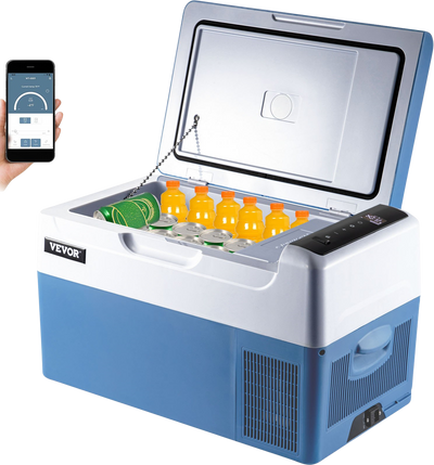 Vevor Portable Refrigerator 23 Qt Capacity with App Control -4°F to 68°F Adjustable Temp New