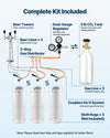 Vevor Beer Kegerator Dispenser Triple Tap Full Keg 160L Capacity with Temp Control New