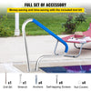 Vevor Pool Rail 48" x 36" Rustproof Handrail 250 Lbs Capacity with Blue Nylon Grip Cover New