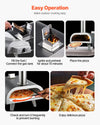 Vevor Outdoor Pizza Oven 12" Dual Fuel Pellet & Propane Portable New