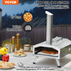 Vevor Outdoor Pizza Oven 12" Portable Pellet/Gas Foldable for Camping New