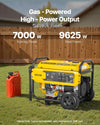 Vevor 7000W/9625W Generator Gasoline 30A 120V/240V with Electric Start CO Sensor New