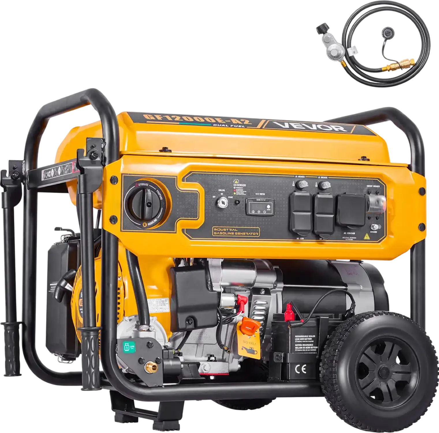 Vevor 9000W/13500W Generator Dual Fuel Gas Liquid Propane 50A Electric Start CO Sensor New