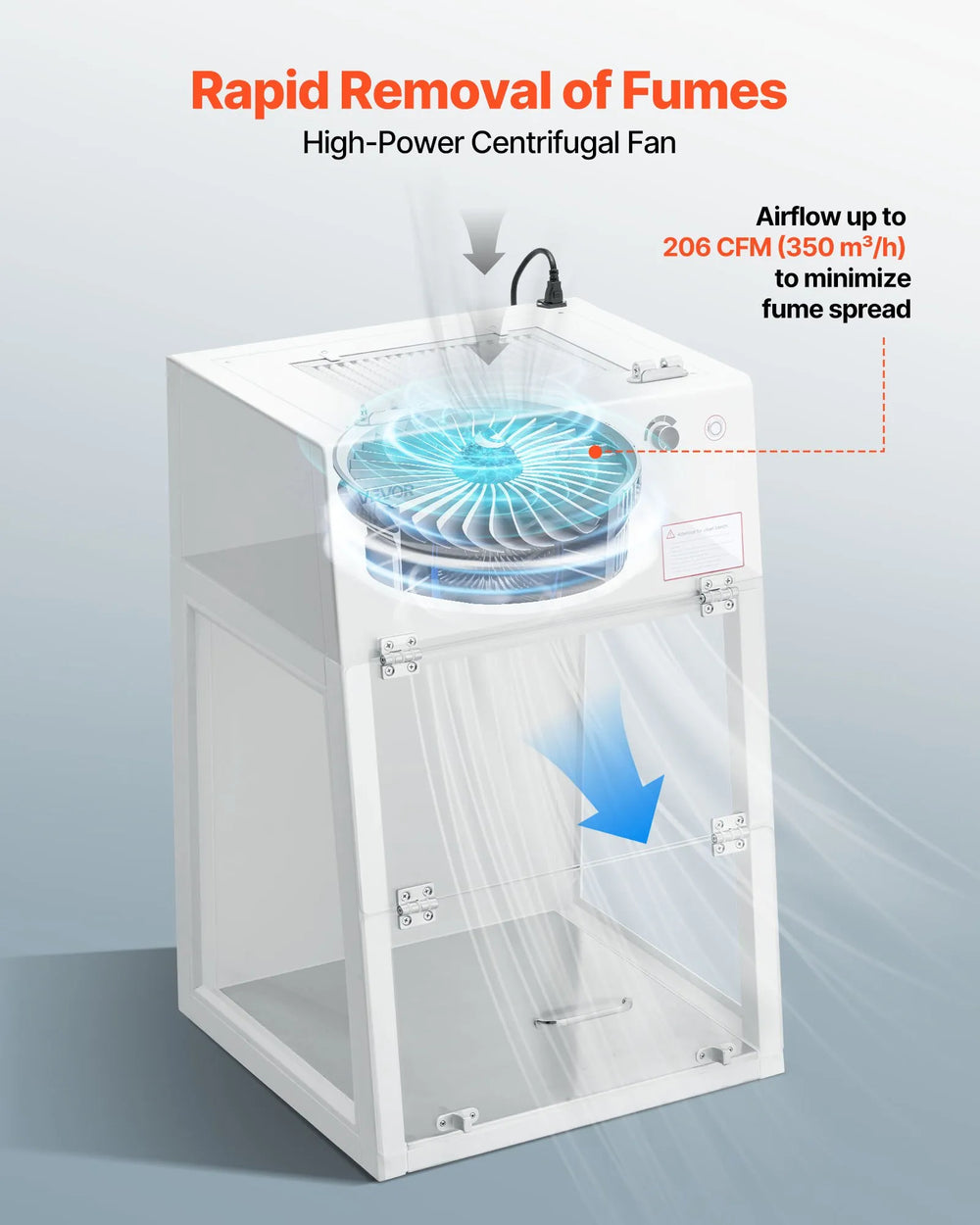 Vevor Laminar Flow Hood Portable Clean Room with HEPA-14 and G1 Pre-Filter New