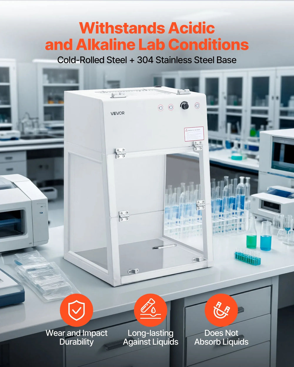 Vevor Laminar Flow Hood Portable Clean Room with HEPA-14 and G1 Pre-Filter New