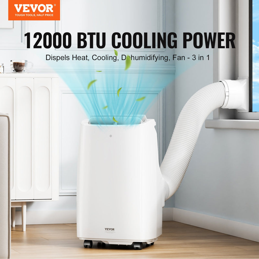 Vevor Portable Air Conditioner 12k BTU 3-in-1 Cool Dehumidifier Fan New