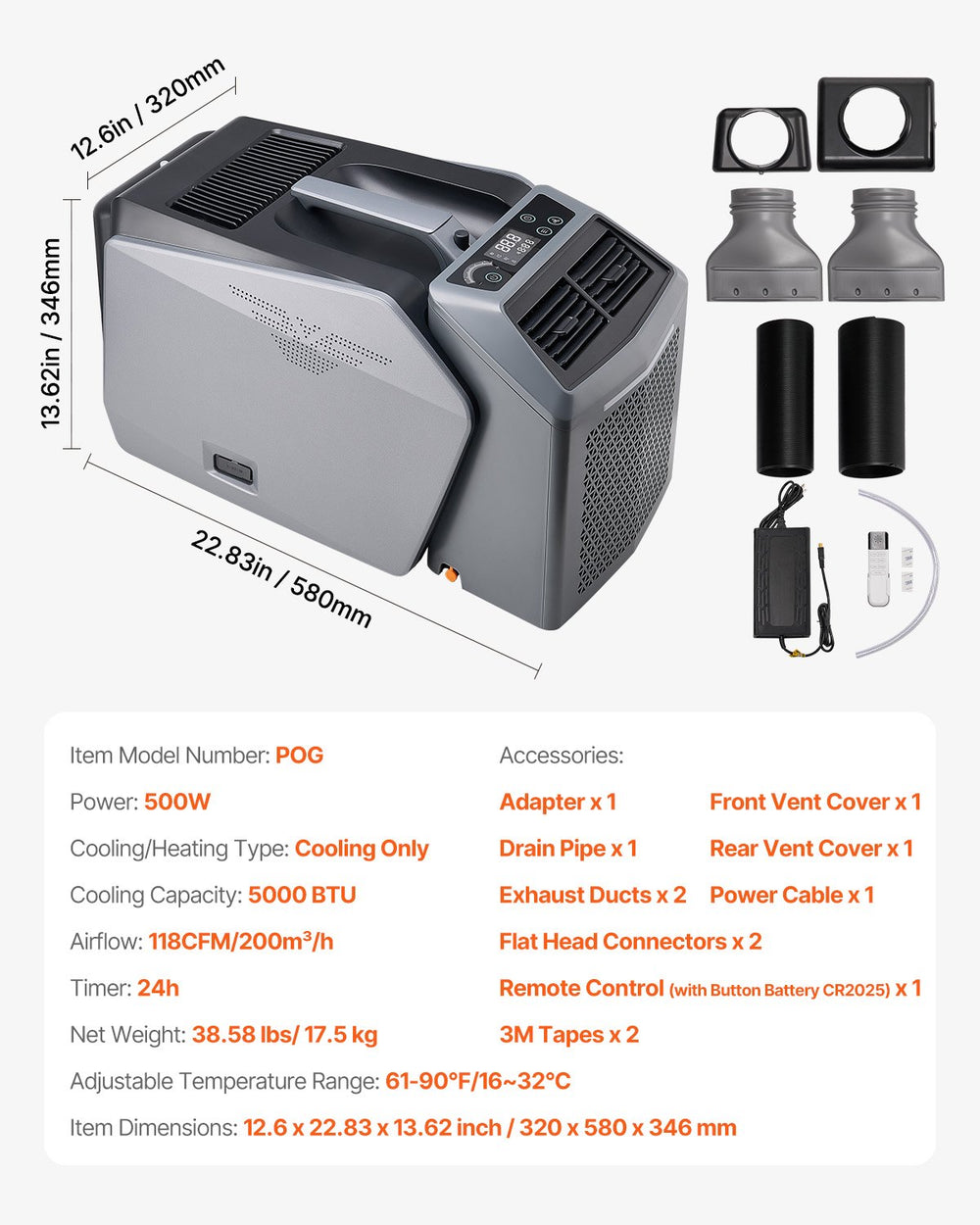 portable air conditioner for tent Vevor Portable Air Conditioner 5000 BTU Tent AC for Camping RV Home Ne – FactoryPure