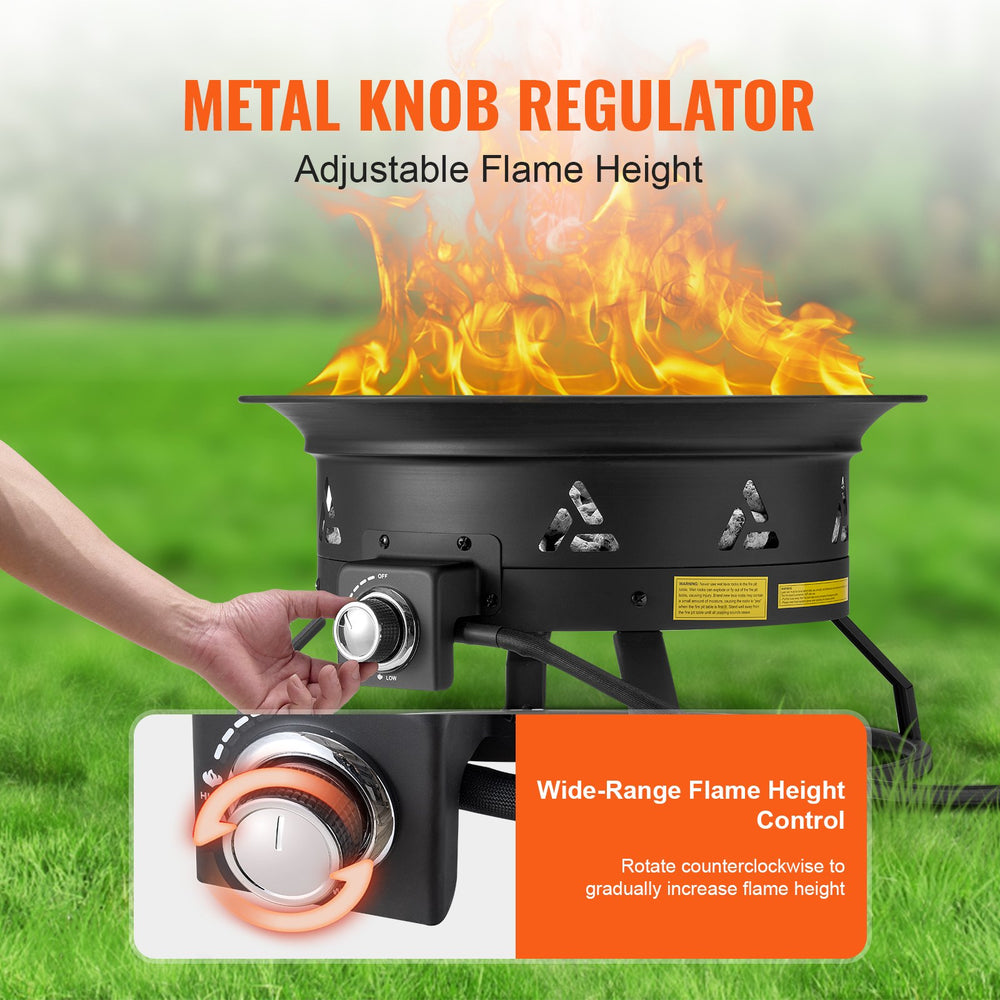 Vevor Propane Fire Pit 24" Round 58,000 BTU New
