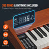 Vevor Digital Piano 88 Key Fully Weighted Dual Keyboard 3 Pedals with 4-Leg Stand New