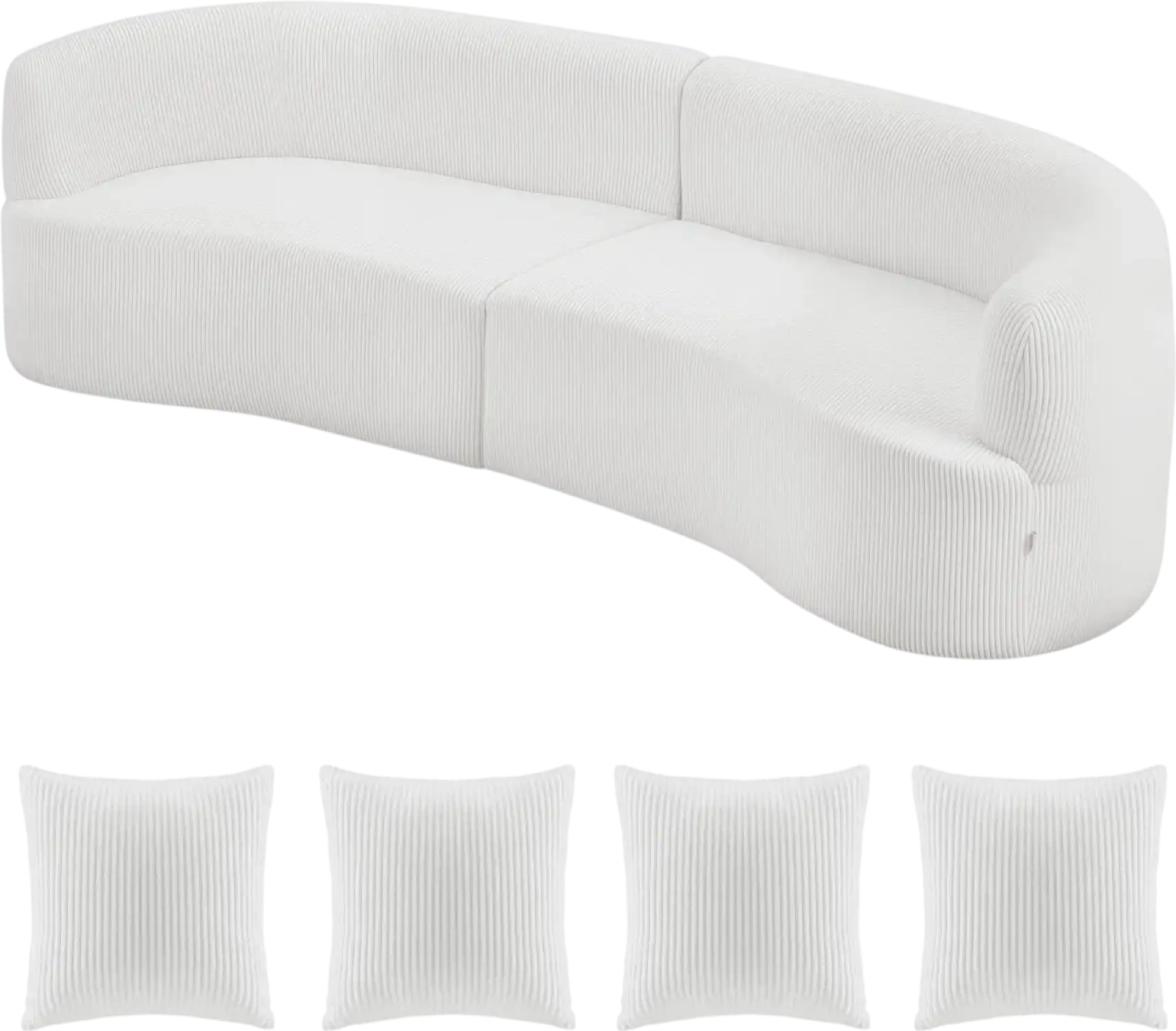 Vevor Sectional Sofa Modern Cloud Plush 112
