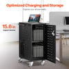 Vevor Mobile Charging Cart Fits 16 Laptops/Tablets up to 15.6" Lockable with Surge Protection New