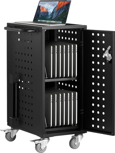 Vevor Mobile Charging Cart Fits 16 Laptops/Tablets up to 15.6