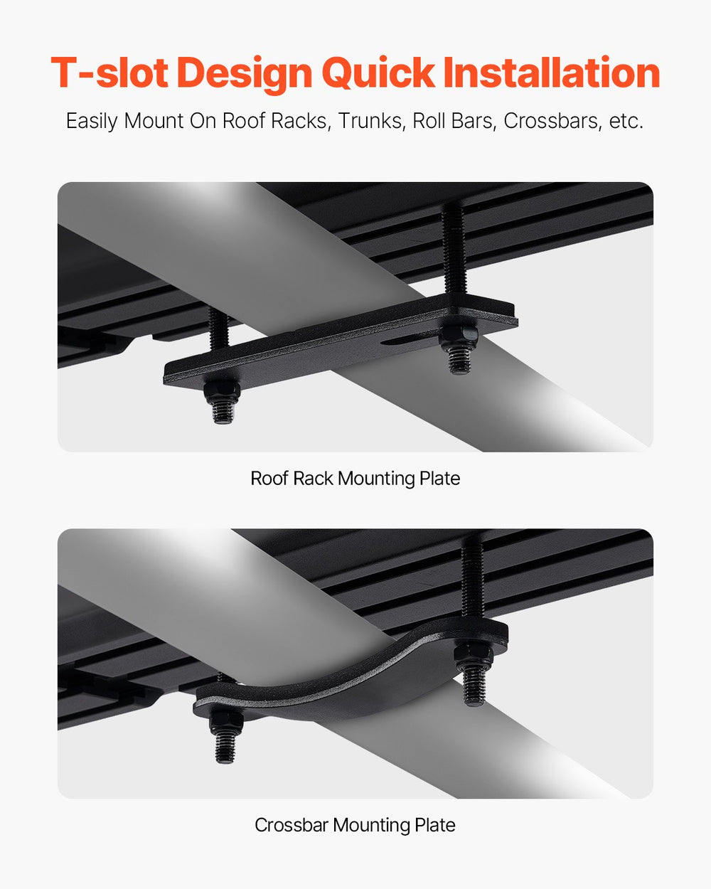 Vevor Roof Rack Water Tank 4 Gallon with Showerhead Splash-Guard Panels New