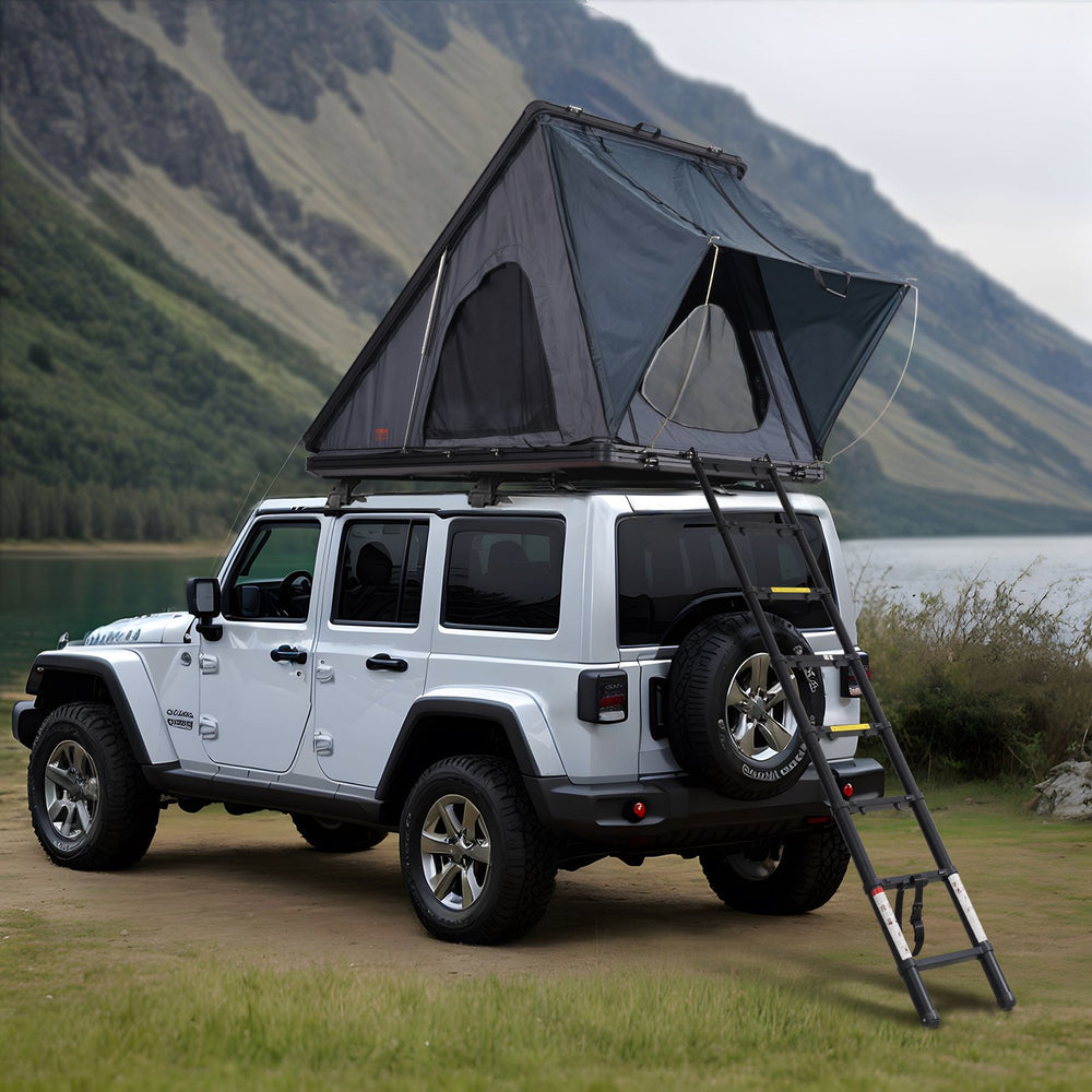 Vevor Rooftop Tent Hard Shell Waterproof 2-3 Person for Jeep SUV Truck with Ladder New