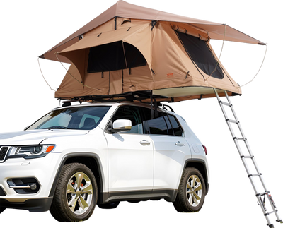 Vevor Rooftop Tent Square Hard Shell Waterproof for Jeep SUV Truck with Ladder New