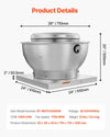Vevor Commercial Kitchen Exhaust Fan 2,109 CFM 3/4 HP 560W New