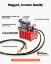 Vevor Hydraulic Pump Electric Driven 10,000 PSI Double Acting Manual Valve 750W 120V New