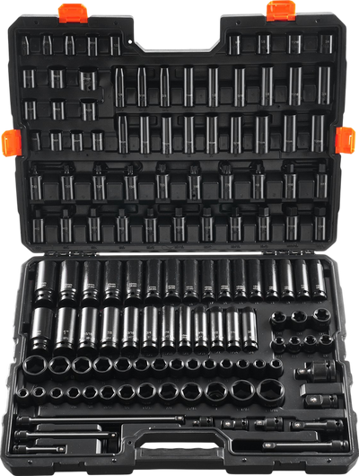 Vevor Impact Sockets Set 130PCS 6-Point 3/8