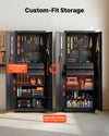 Vevor Metal Storage Cabinet 70" Tall with Pegboard Adjustable Shelves 2 Drawers New
