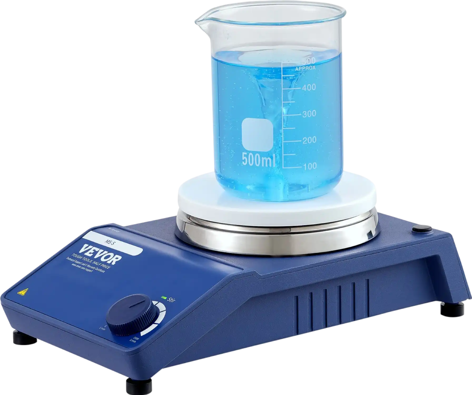 Vevor Magnetic Stirrer Kit 0-1500 RPM Stir Plate with Adjustable Speed 20L New