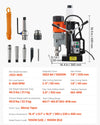 Vevor Magnetic Drill Press 1550W 2.4" Boring Diameter 0-600 RPM Adjustable Speed New