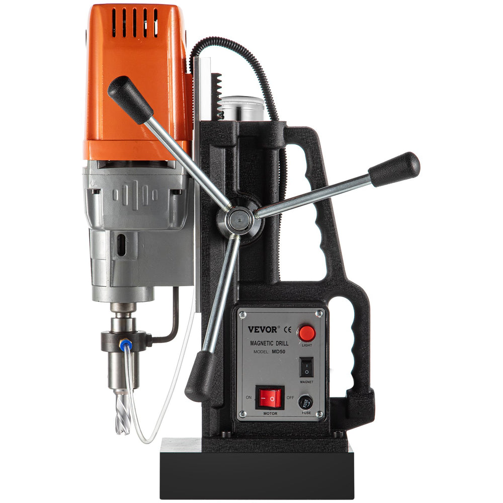 Vevor Magnetic Drill Press 1680W 500 RPM 2" Boring Diameter with 6 HSS Annular Cutter Bits New