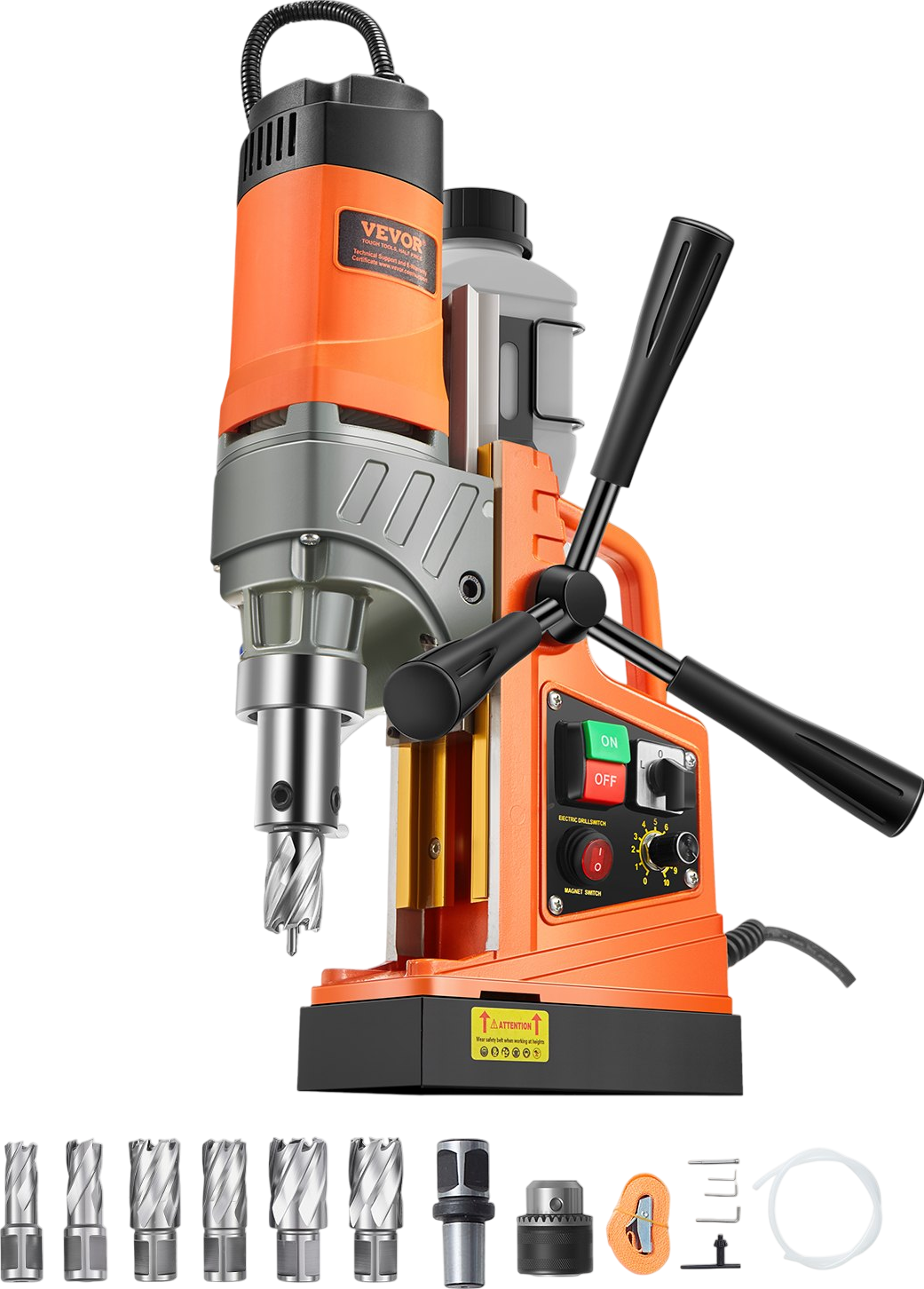 Vevor Magnetic Drill 1450W 12800N Portable Drill Press 800 RPM New