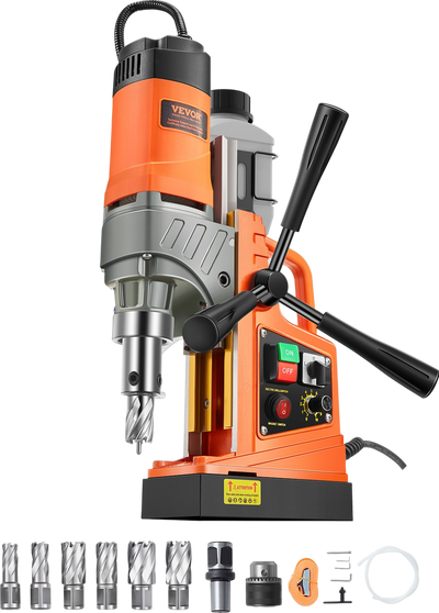 Vevor Magnetic Drill 1450W 12800N Portable Drill Press 800 RPM New