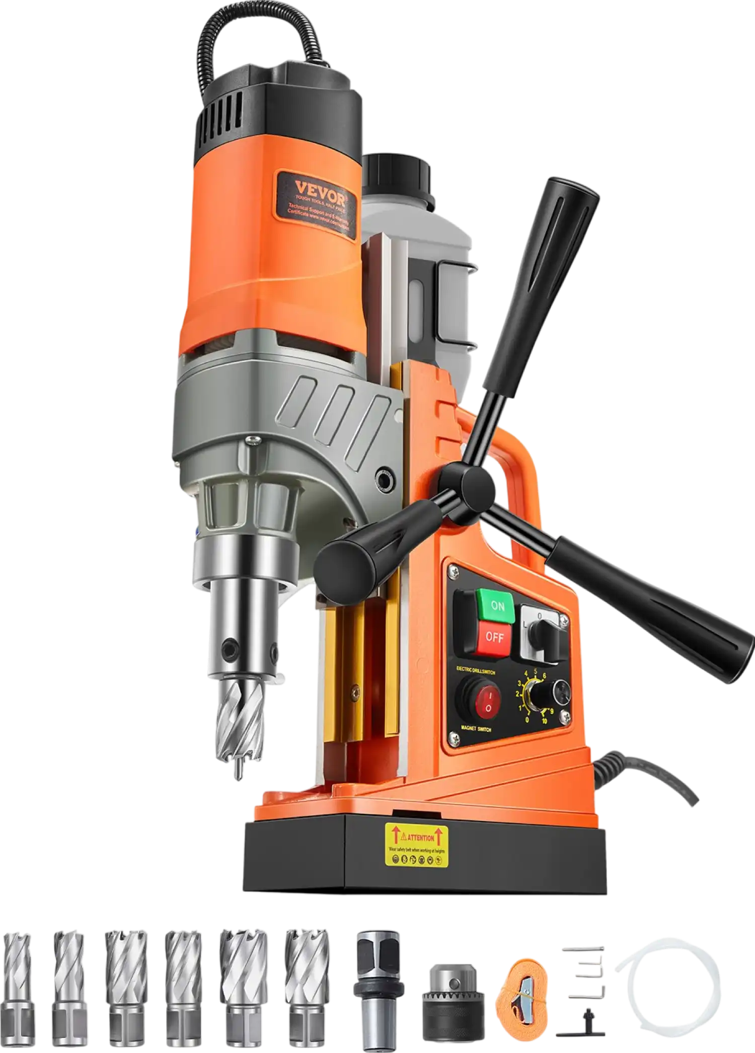 Vevor Magnetic Drill 1450W 12800N Portable Drill Press 800 RPM New