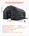 Vevor Inflatable Nightclub 19.7' x 16.4' x 12' Blow-Up Party Tent 323 Sq Ft 680W Blower New