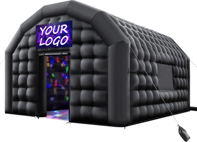Vevor Inflatable Nightclub 19.7' x 16.4' x 12' Blow-Up Party Tent 323 Sq Ft 680W Blower New