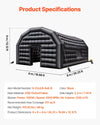 Vevor Inflatable Nightclub 26.2' x 19.7' x 13.1' Blow-Up Party Tent 517 Sq Ft Waterproof 1100W Blower New