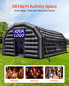 Vevor Inflatable Nightclub 29.5' x 19.7' x 13.1' Blow-Up Party Tent 581 Sq Ft Waterproof 1100W Blower New