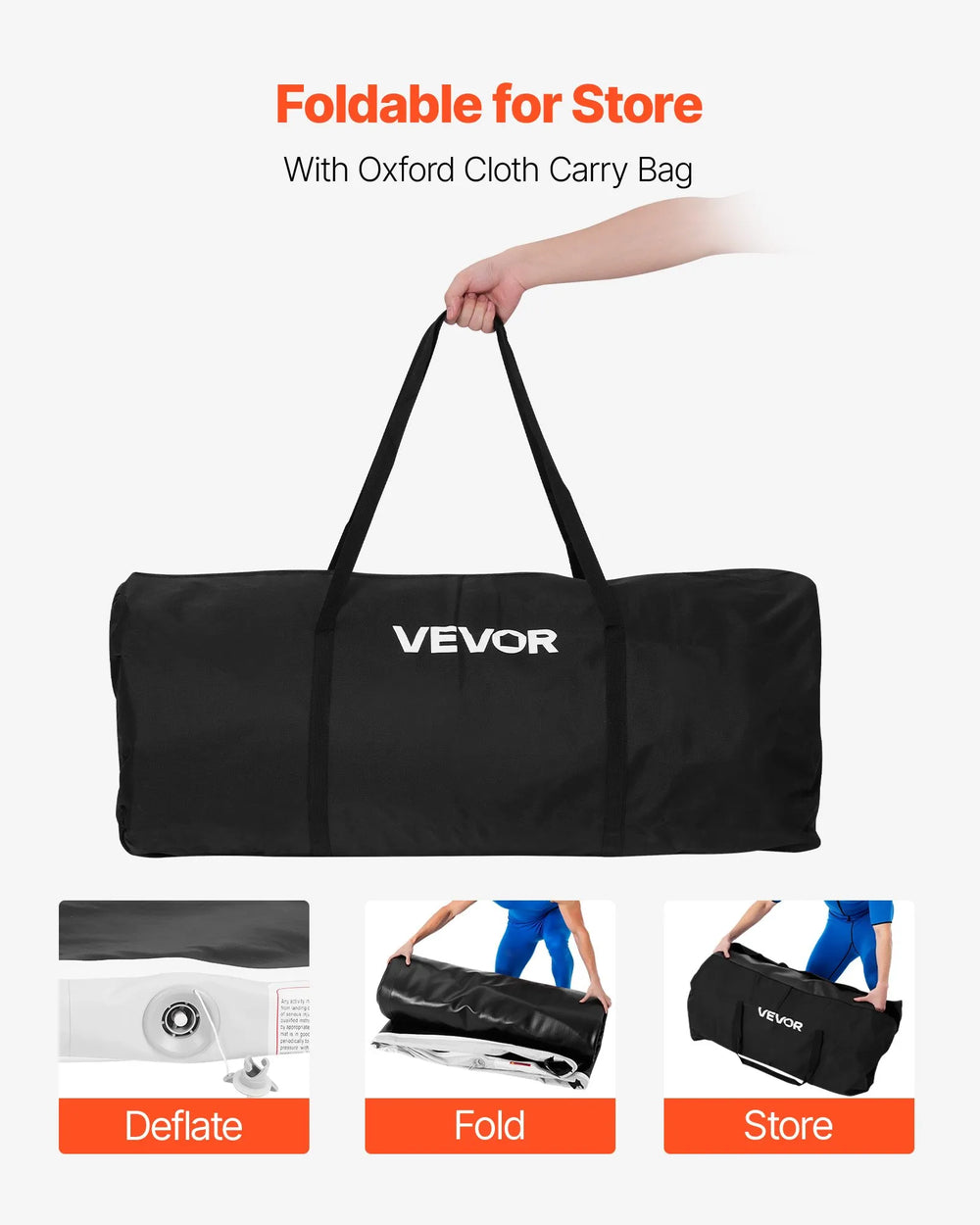 Vevor Inflatable Training Mat 13 x 13 ft. with 600W Air Pump New
