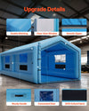 Vevor Inflatable Paint Booth 39.37' x 16.4' x 13.12' Spray Tent 950W 1100W Blowers Air Filter System New