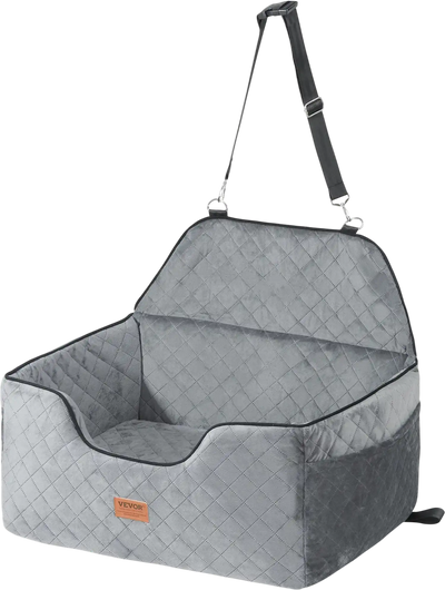 Vevor Dog Car Seat Booster Seat for Medium & Large Dogs Up to 55 lbs Gray New