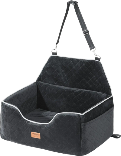 Vevor Dog Car Seat Large Booster Bed for Medium & Large Dogs 55 lbs Black New