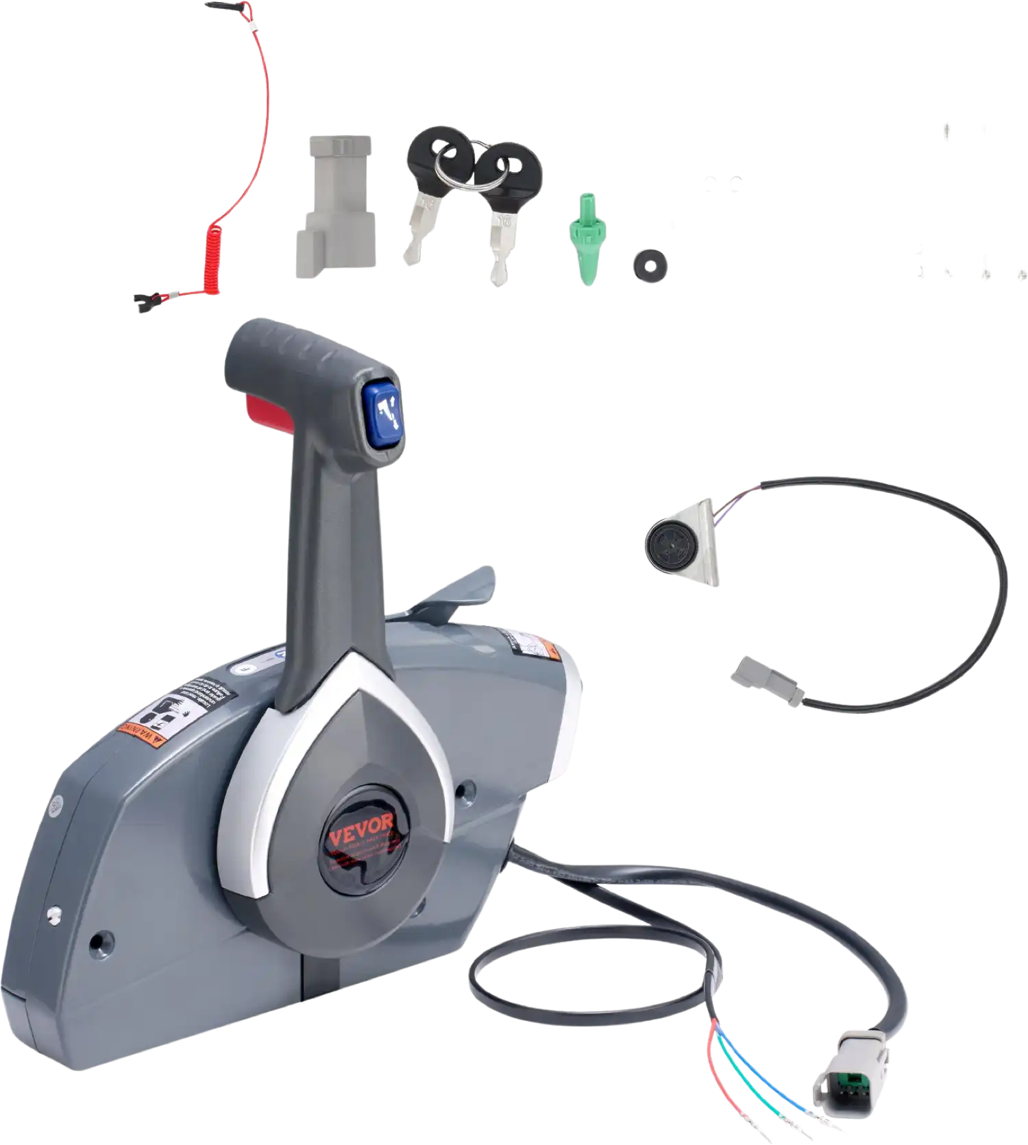 Vevor Boat Throttle Control Side-Mounted Outboard Control Box for Evinrude Johnson Motor New