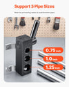 Vevor Pipe Notching Tool with Extended Handle 0.75"/ 1"/ 1.25" Pipes New