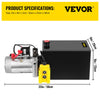 Vevor Hydraulic Power Unit with Remote Control 12V Dump Trailer 13QT Single Acting Pump New