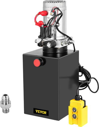 Vevor Hydraulic Power Unit with Remote Control 12V Dump Trailer 13QT Single Acting Pump New